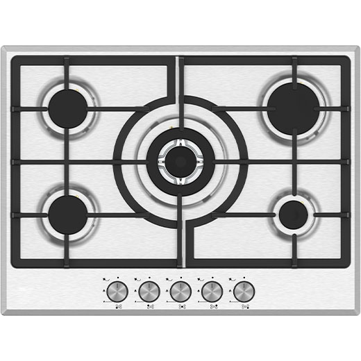 70cm Stainless Steel Gas Hob