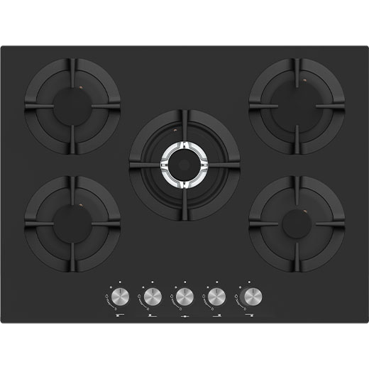 70cm Gas on Glass Hob