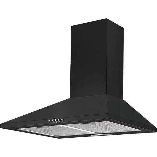 60cm Black Chimney Hood